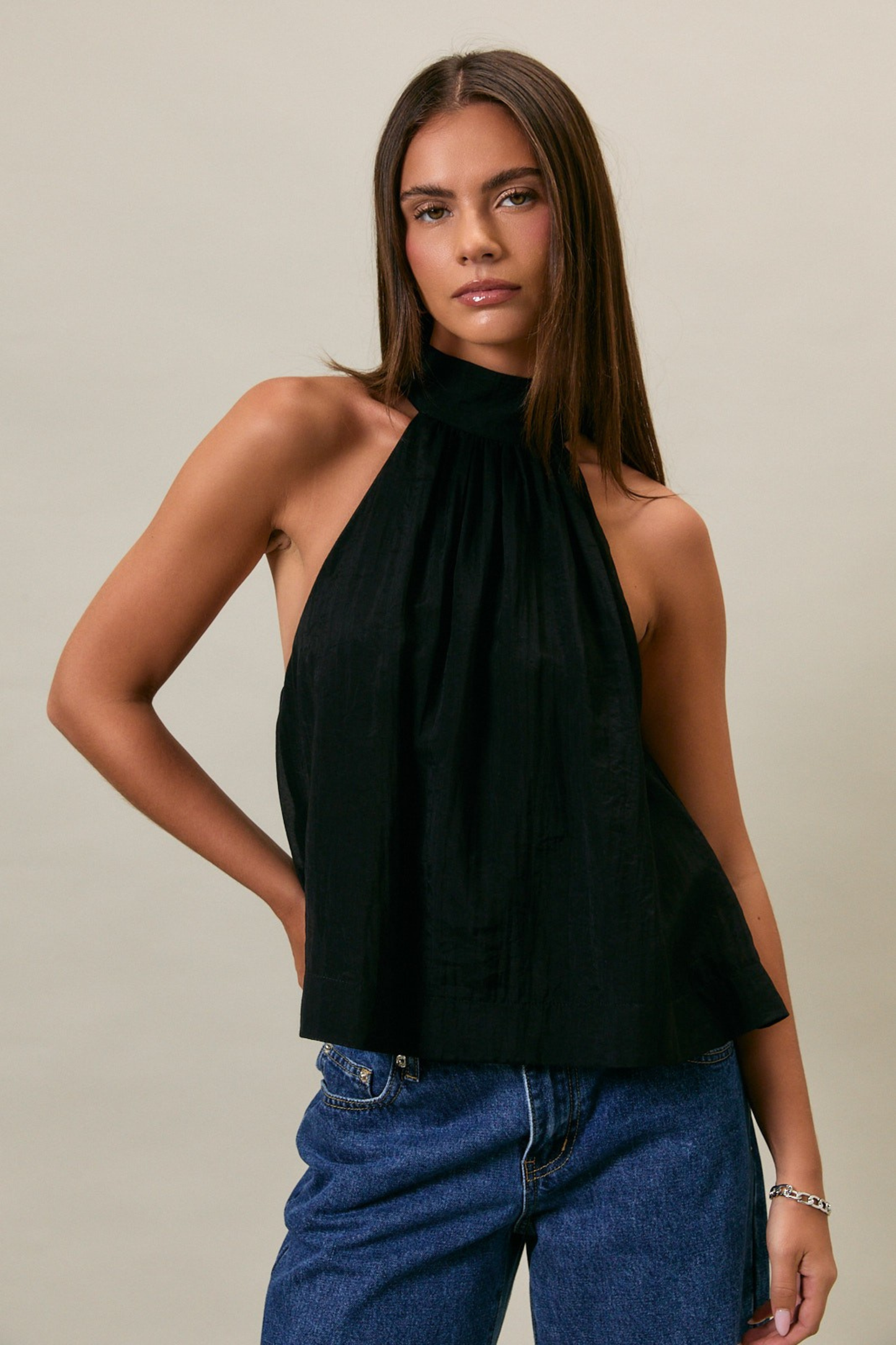 Luna Noir Halter Top
