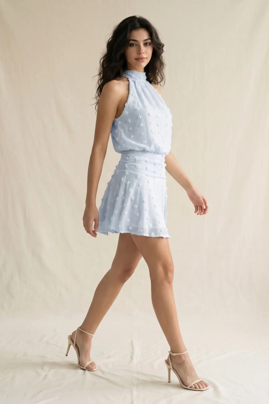 Sklar Blue Mini Dress