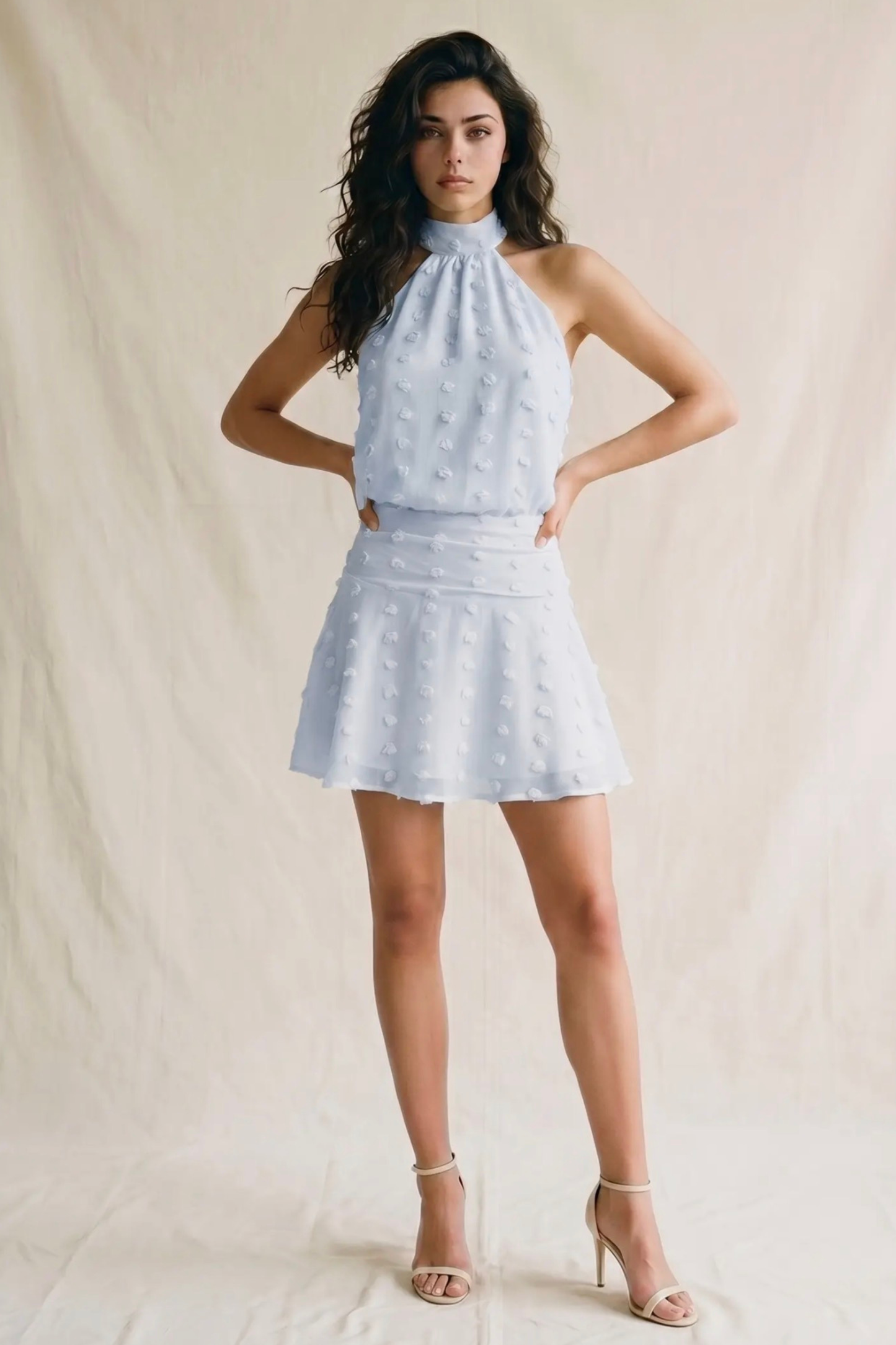 Sklar Blue Mini Dress