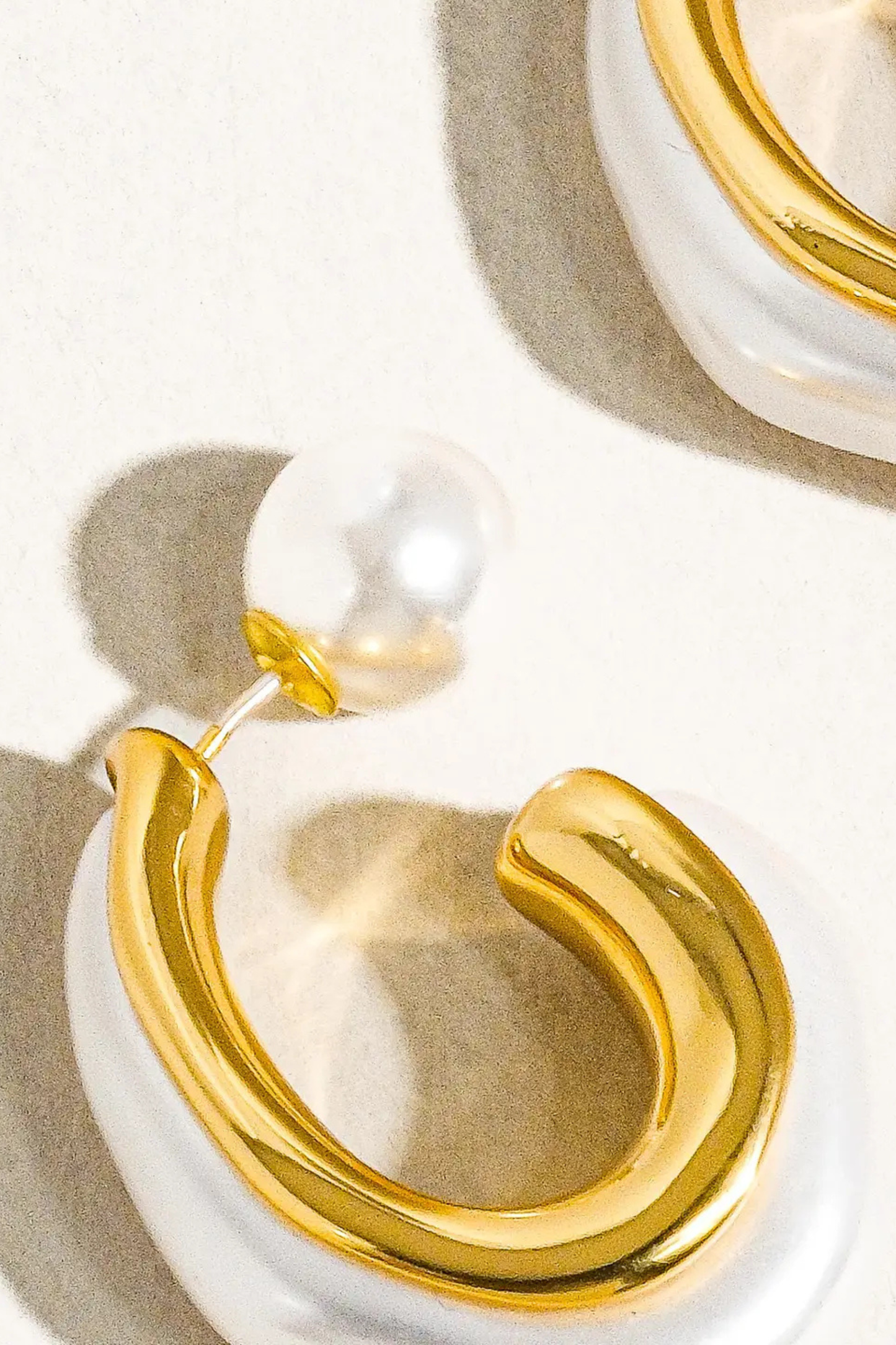 Elle Pear Hoop Earrings